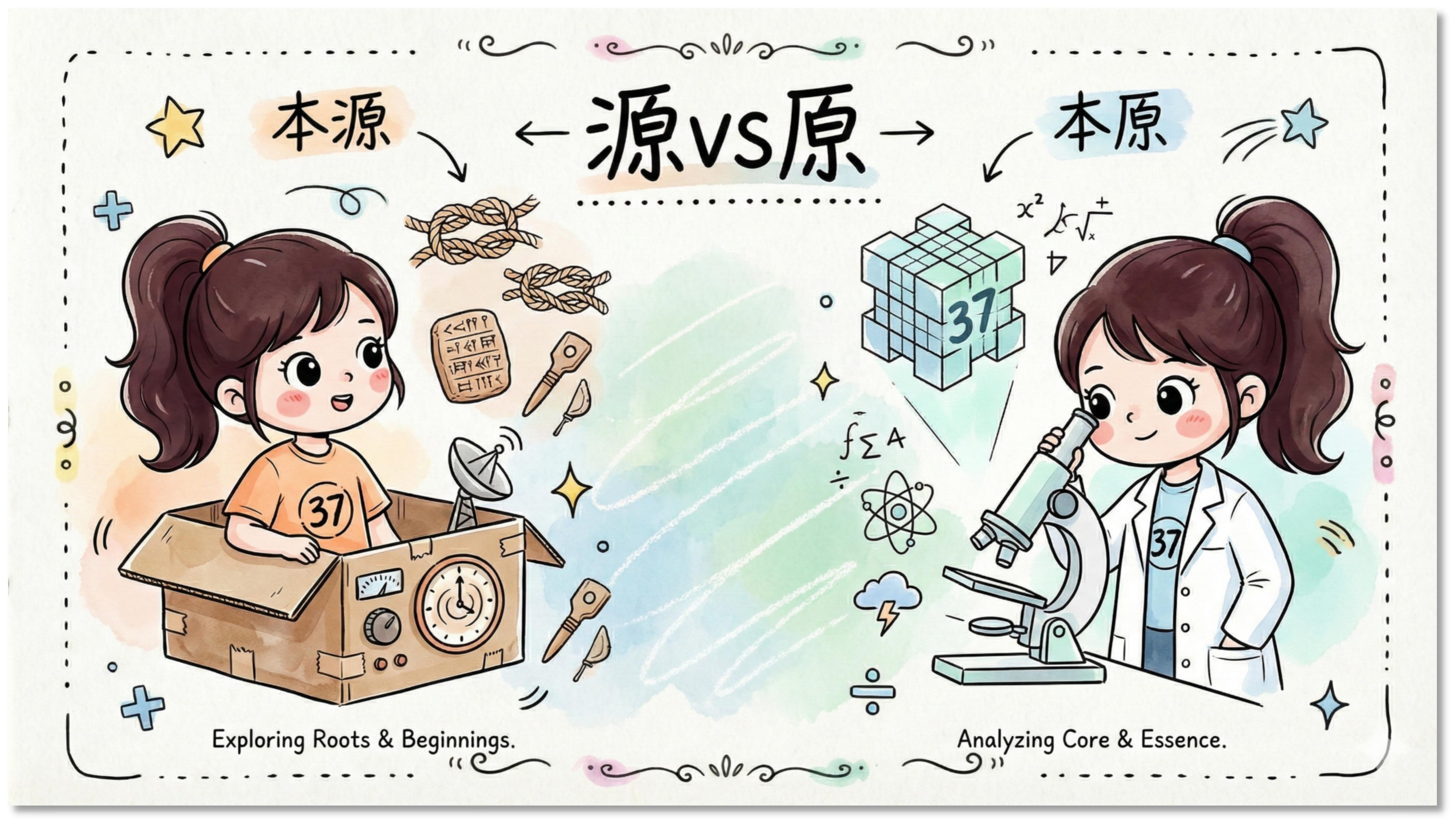 源VS原：本源探索起源，本原分析核心本质